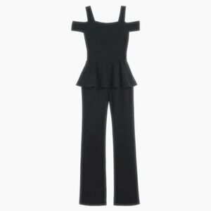 Chico's Off Shoulder Peplum Jumpsuit